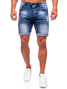 Pantalón corto vaquero para hombre azul oscuro Bolf MP0261B