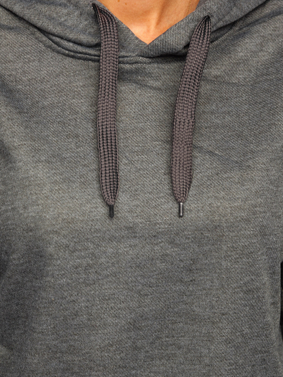 Sudadera tipo caguro para mujer grafito Bolf W02B