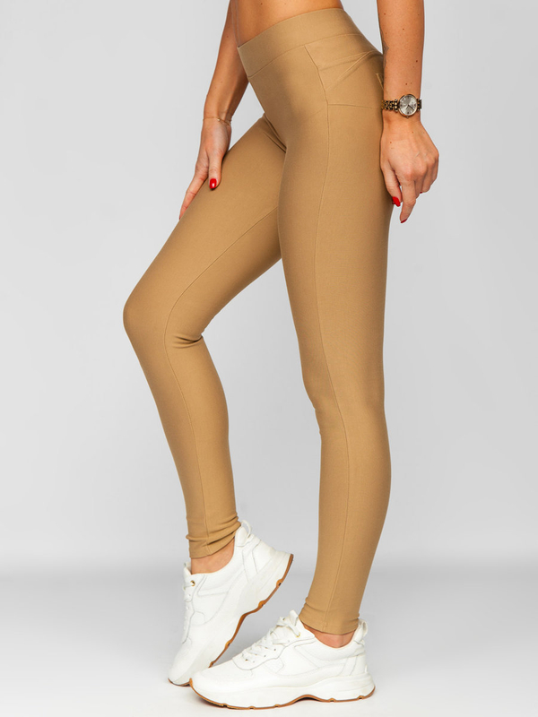 Leggings tipo  push up para mujer marrón Bolf J50718