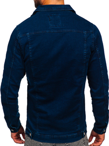 Chaqueta vaquera para hombre azul oscuro Bolf 200