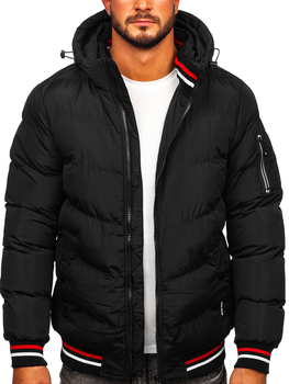Chaqueta acolchada de invierno para hombre color negro Bolf 6971