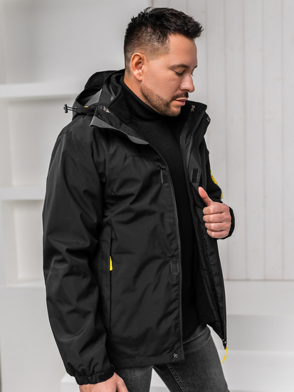 Chaqueta deportiva de invierno para hombre negro Bolf 5M3263A1