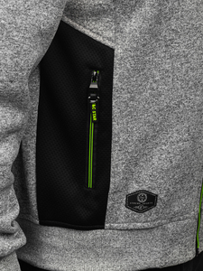Sudadera-chaqueta con cuello alto para hombre gris Bolf TC1232
