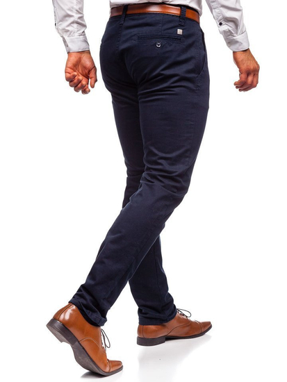 Pantalón chino para hombre azul oscuro Bolf KA6807-11