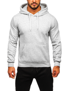 Chándal con capucha para hombre gris claro Bolf D002