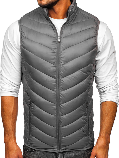 Chaleco acolchado para hombre gris Bolf 13073