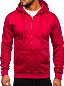 Chándal con capucha para hombre burdeos Bolf D004