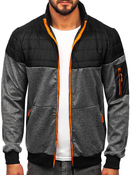 Chaqueta acolchada de entretiempo para hombre negro Bolf 8M907