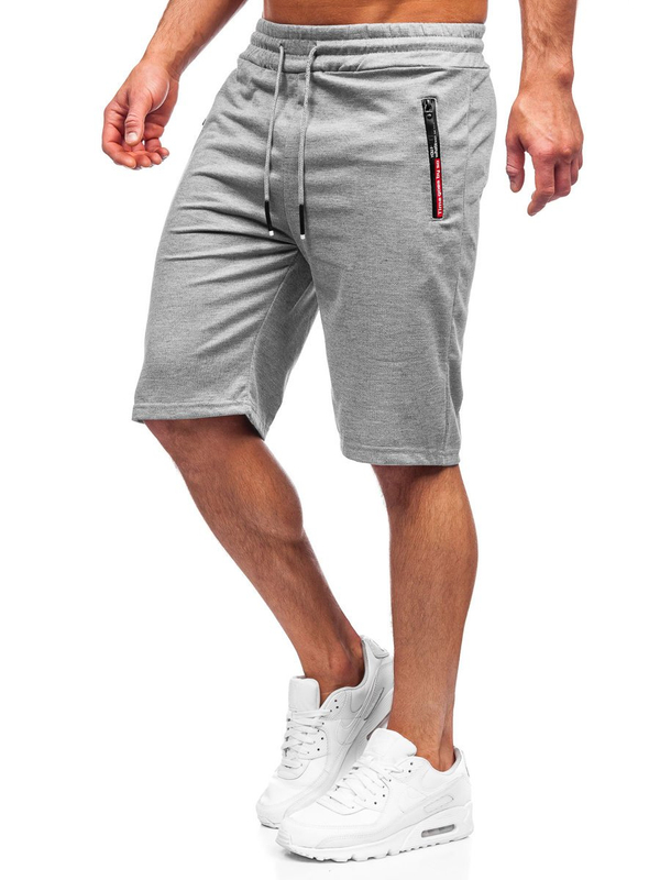 Pantalón corto deportivo para hombre color gris Denley JX511