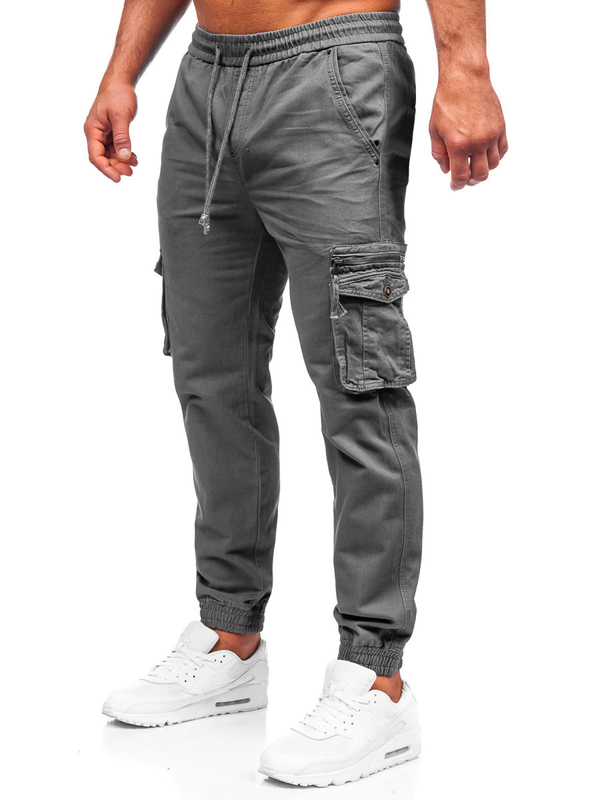 Pantalón cargo jogger para hombre grafito Bolf MP0181G