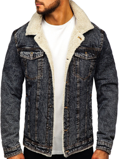 Chaqueta vaquera para hombre grafito Bolf 1109