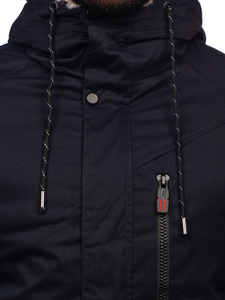 Chaqueta parka de invierno para hombre azul oscuroBolf 22M39