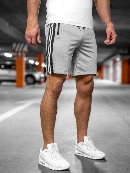 Pantalones cortos de chándal para hombre gris Bolf 68005