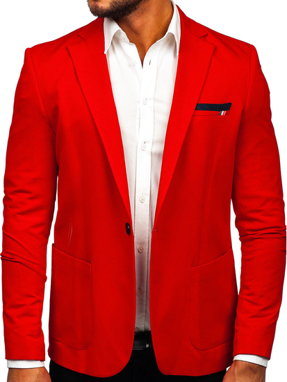 Americana casual para hombre rojo Bolf 1652