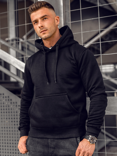 Sudadera con capucha para hombre negra Bolf MB001A