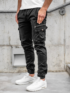 Pantalón jogger cargo para hombre negro Bolf CT6702