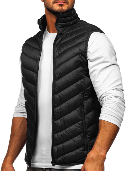 Chaleco acolchado para hombre negro Bolf 13073