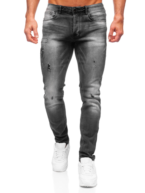 Pantalón vaquero regular fit para hombre negro Bolf MP008N
