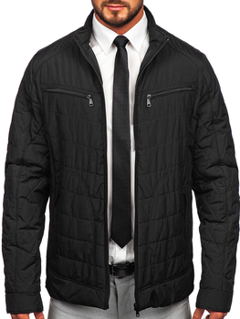 Chaqueta acolchada de entretiempo para hombre negro Bolf 22M307