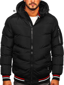 Chaqueta acolchada de invierno para hombre color negro Bolf 6971