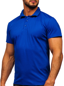 Camiseta polo de manga corta para hombre cobalto Bolf 8T80