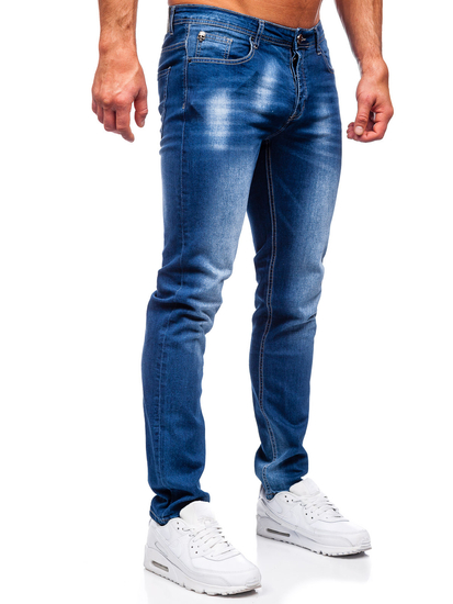 Pantalón vaquero regular fit para hombre azul oscuro Bolf MP019B
