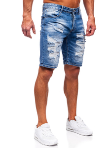 Pantalón corto vaquero para hombre azul oscuro Bolf RJ953