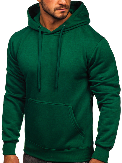 Sudadera con capucha para hombre verde oscura Bolf 2009