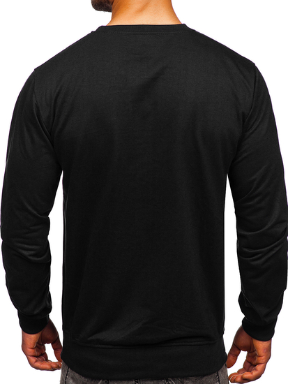 Sudadera para hombre sin capucha color negro Bolf B10001