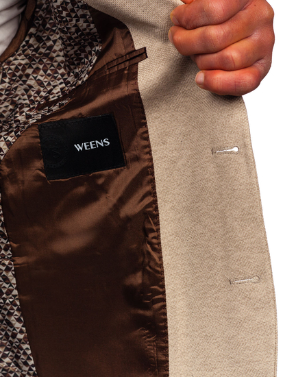 Americana casual para hombre beige Bolf 24401