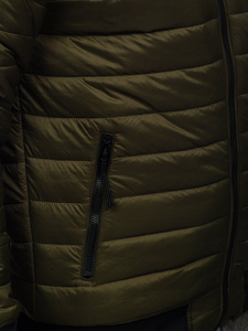 Chaqueta acolchada de entretiempo bomber para hombre caqui Bolf MY-02A