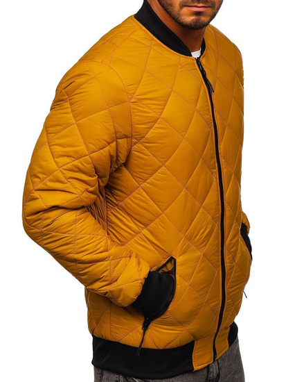 Chaqueta de entretiempo bomber para hombre camel Bolf MY-01