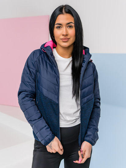 Sudadera azul marino para mujer azul marino Bolf KSW4005