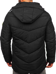 Chaqueta acolchada de invierno para hombre negro Bolf 22M55