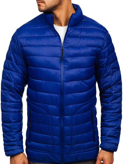 Chaqueta acolchada de entretiempo para hombre color azul oscuro Bolf 13007
