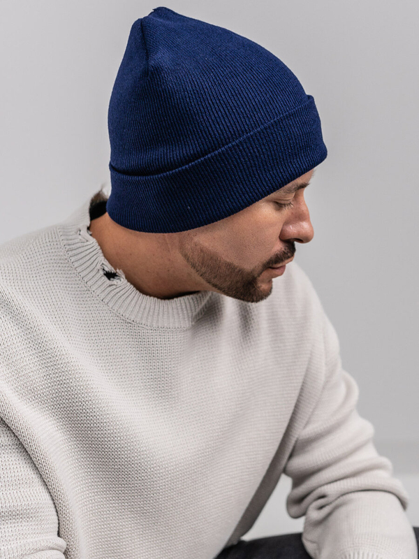 Gorro de invierno con aislamiento para hombre color azul oscuro YW09004M