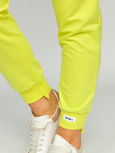Chándal de dos piezas para mujer verde limón Bolf VE05