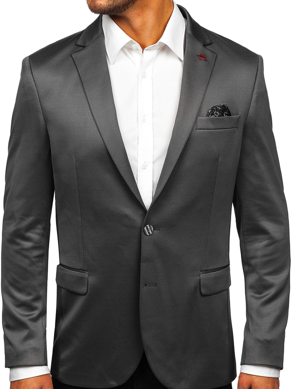 Hombre Blazer elegante Gris Bolf 022