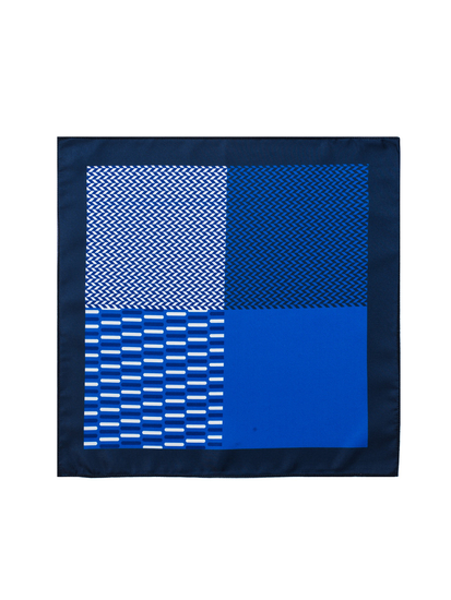 Pañuelo de bolsillo para hombre color azul real Bolf PO34