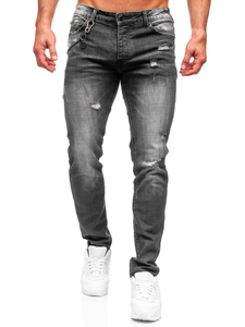 Pantalón vaquero regular fit para hombre negro Bolf MP0051N