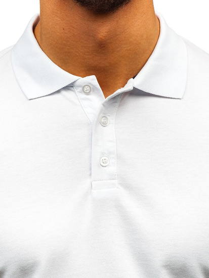 Camiseta polo para hombre blanca Bolf 9025