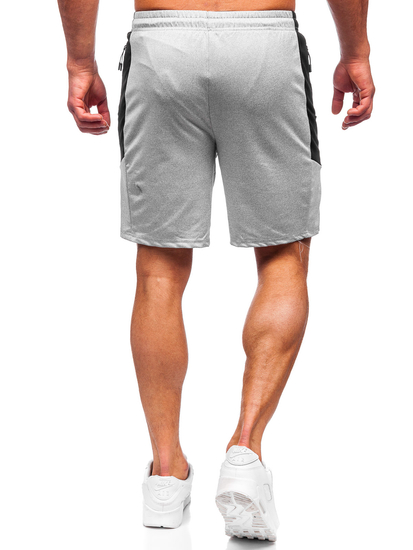 Pantalón corto de chándal para hombre gris Bolf 68026