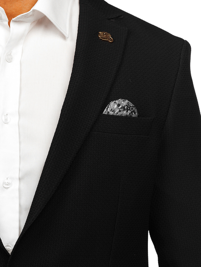 Hombre Blazer elegante Negro Bolf 025