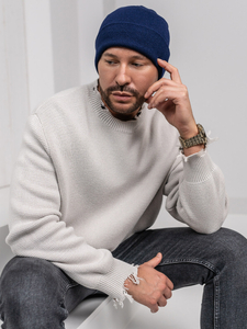 Gorro de invierno con aislamiento para hombre color azul oscuro YW09004M