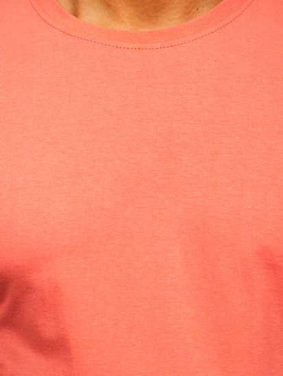 Camiseta lisa de algodón coral para hombre Bolf 192397
