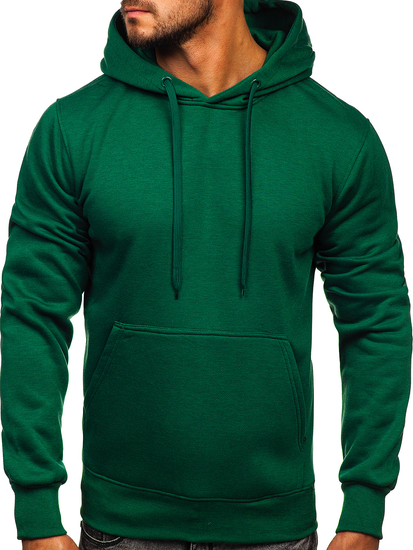 Sudadera con capucha para hombre verde oscura Bolf 2009