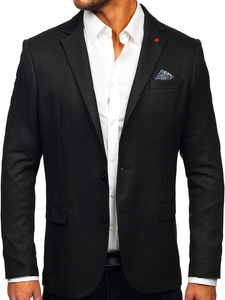 Hombre Blazer elegante Negro Bolf 05