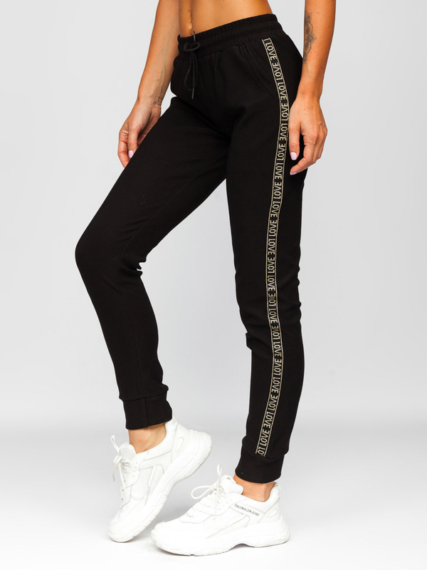 Pantalón deportivo para mujer color negro Bolf W6962