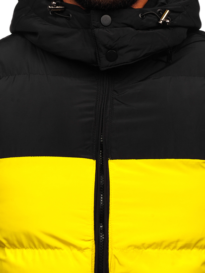 Chaleco acolchado con capucha para hombre amarillo Bolf 1189
