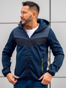 Chaqueta de entretiempo para hombre azul oscuro y verde Bolf BKS2153